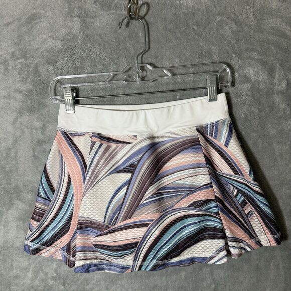 SOFIBELLA Skort XS Sofibella Airflow Natura Print Tennis Pickleball Golf Skirt - Picture 5 of 9